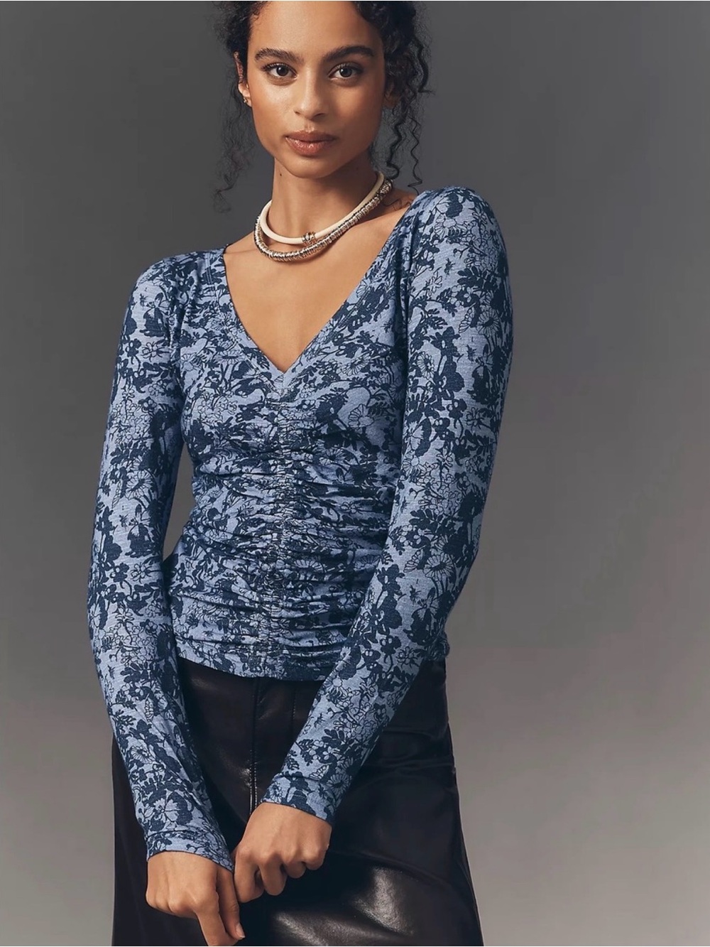 NWT! Anthropologie Pilcro Cinched V-Neck